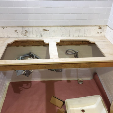 Commercial bathroom countertops from start to finish