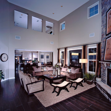 Mystic Wind Model Great Room and Kitchen