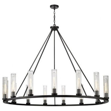 15 Light Chandelier In Transitional Style-48 Inches Tall and 60 Inches