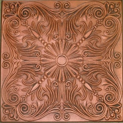 R 139 Styrofoam Ceiling Tile 20x20 - Antique Copper - Ceiling Tile