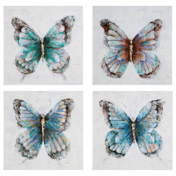 Bassett Mirror Metallic Butterflies (S/4)