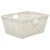 Bohemian White Cotton Storage Basket 560384