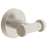 Symmons Industries - Dia Double Robe Hook, Satin Nickel - The combination of the Dia Collection's quality and sleek design makes it a stylish choice for any contemporary bath. This double robe hook features brass construction and includes mounting hardware for easy installation. If toggle anchors are used to secure this bathroom robe hook, it can hold up to 50 lbs. of load. Like all Symmons products, this Dia Double Robe Hook is backed by a limited lifetime consumer warranty and 10 year commercial warranty.