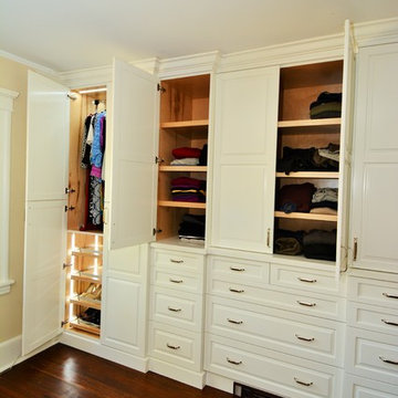 Spacious White Master Closet