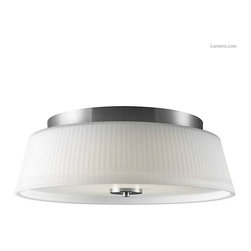 Forecast Lighting Reed LED Flushmount with Satin Nickel finish - Lighting