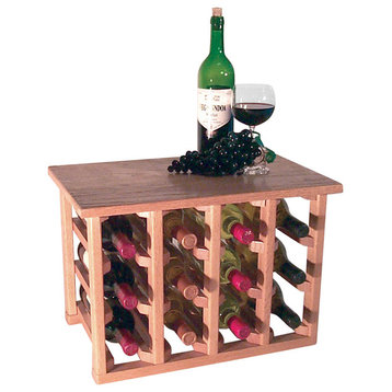 12 Bottle Table Model Wine Rack, Mahogany
