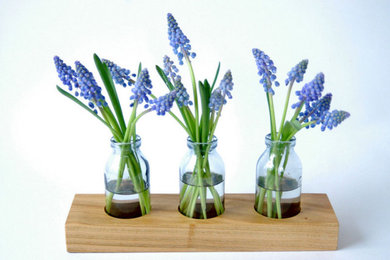 *1* Milchkanne aus Kirsche, Blumenvase, Vase,Holz