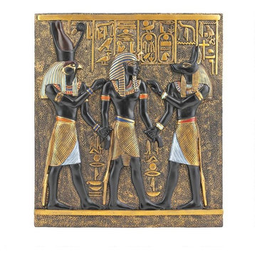 Classic Egyptian Collection Rameses Horus Anubis Wall Plaque Frieze Decor