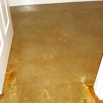 Acid Stain with Appalachian State Logo