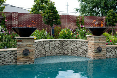 Example of a classic pool design in Houston