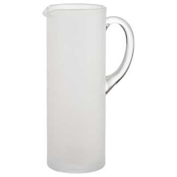 Frosted & Clear Martini Pitcher With Stirrer