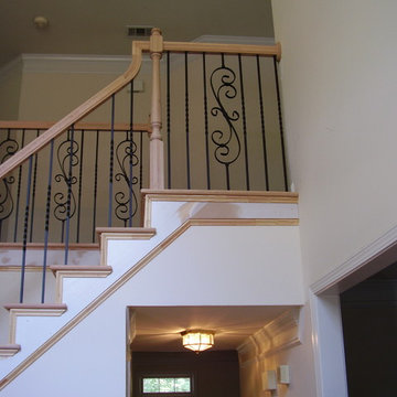 Wood Railing and Metal Balusters