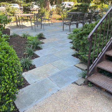 Flagstone Patio on Stone Dust with Custom Design in Columbia Heights, DC