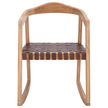 Safavieh Willa Rocking Dining Chair, Cognac/Natural