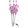 60 Blossom LED Light Pink Dendrobium Orchid 40" Floral Spray Ac Adapter