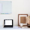 Magnetic White Glass Dry-Erase Board Set, 23 5/8"x35 1/2"