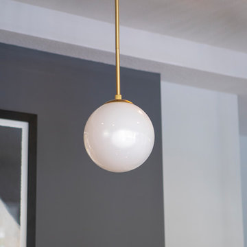 Michael Milk Glass 1-Light Pendant