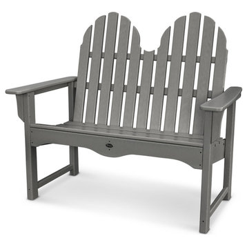 Trex Outdoor Furniture Cape Cod Adirondack 48" Bench, Stepping Stone