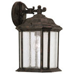 Sea Gull Lighting - Sea Gull Lighting 84031-746 Single-light Outdoor Wall Lantern - One Light Outdoor Wall Lantern in Oxford Bronze FiSingle-light Outdoor Oxford Bronze-Clear  *UL Approved: YES Energy Star Qualified: n/a ADA Certified: n/a  *Number of Lights: Lamp: 1-*Wattage:100w 1 medium 100w bulb(s) *Bulb Included:No *Bulb Type:1 medium 100w *Finish Type:Oxford Bronze
