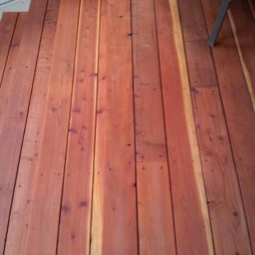 New Stairs with Fortress Glue Lam Timber Railings