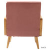 Delphine Cane Accent Chair, Rattan Armchair, Blush