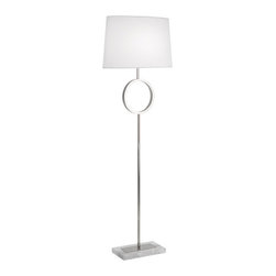 Robert Abbey Logan Carrera Marble Floor Lamp - Floor Lamps