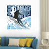 Skiing Wall Mural - 48 Inches H