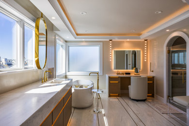 Bathroom - coastal bathroom idea in Philadelphia