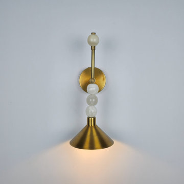 Luxury Brass Wall Lights & Alabaster Lighting Collection