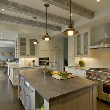 A Bright and Rustic Family-Friendly Kitchen