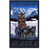 Paul A. Lanquist Iditarod Alaska Sled Dogs Art Print, 30"x45"