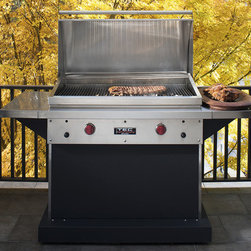 TEC Patio FR Infrared Grill on Black Pedestal 44 Inch - Outdoor Grills