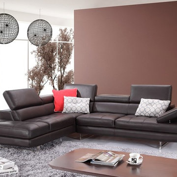 A761 Modern Coffee Italian Leather Sectional Sofa