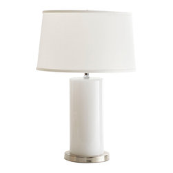 Bullet Glass Table Lamp, White Rapid - Products