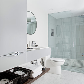 Timeless Bathroom with Asymmetrical Vanity