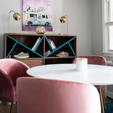 Colorful Urban Dining Room