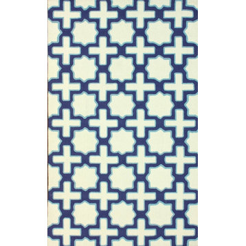 Nuloom Heritage Collection Hand Made Area Rug, Ivory, 7'6"x9'6"