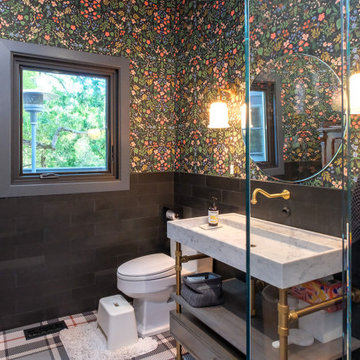 Casement Window in Stylish Bathroom - Renewal by Andersen San Francisco Bay Area