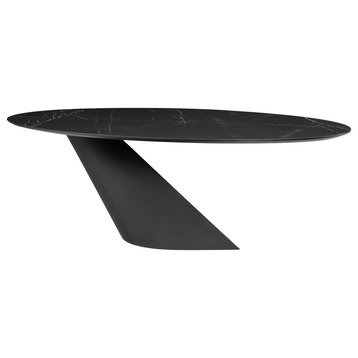 Oblo Black Ceramic Dining Table, HGNE279