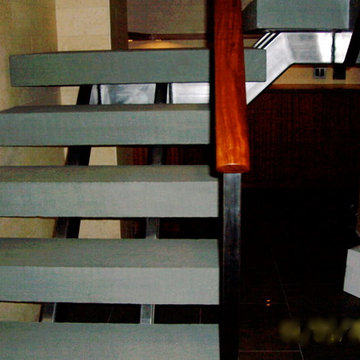 blue stone steps