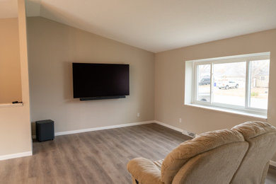 Family room - modern family room idea in Other
