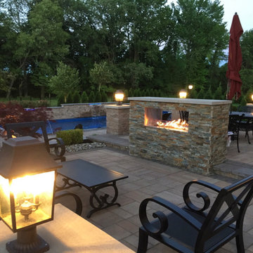 Fiberglass Pool Installation & Back Yard Makeover - Lincroft NJ