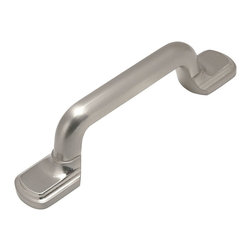Cosmas - Cosmas 8410SN Satin Nickel Cabinet Pull, 3" Hole Centers, Set of 5 - Cabinet And Drawer Handle Pulls