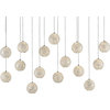 Finhorn Linear Pendant Painted Silver, Pearl, Small