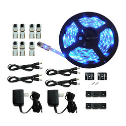 NEW Cut and Connect Series: Normal Bright Flexible Strip 12M Kit in Blue - Undercabinet Lighting