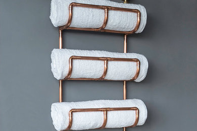 Durable Rustic Towel Rack With Bracket