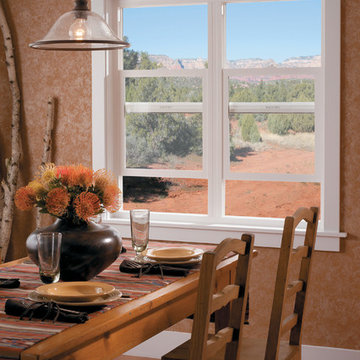 Enjoy the view from your dining space w/ThermaStar by Pella® single-hung windows
