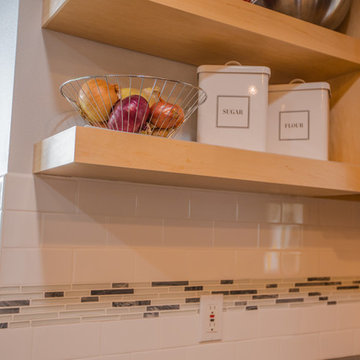 Major kitchen upgrade adds more useable space and beauty.