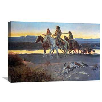 "Carson's Men" Stretched Canvas Giclee by Charles M. Russell, 30"x20"