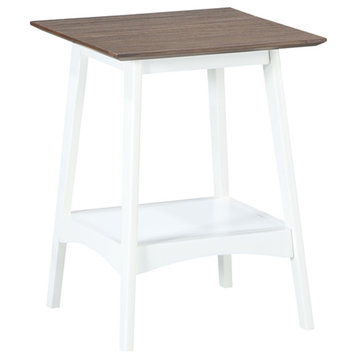 Alpine End Table With Shelf